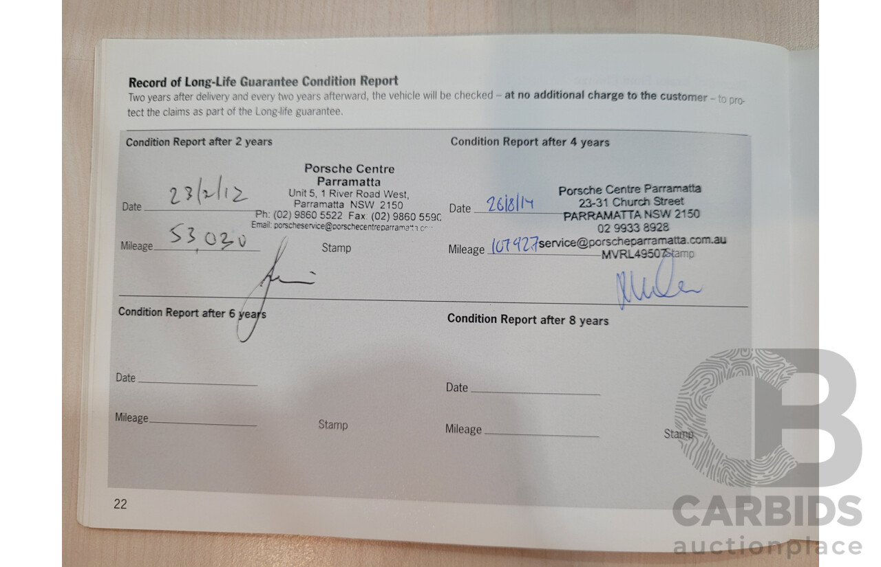 12/2009 Porsche Cayenne (AWD) MY09 4D Wagon Black Turbo Diesel V6 3.0L