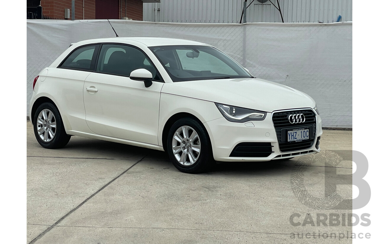 4/2012 Audi A1 1.4 TFSI Ambition 8X MY12 3d Hatchback White 1.4L