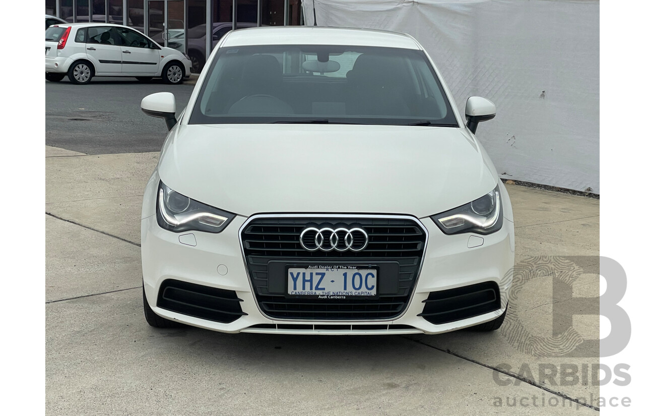 4/2012 Audi A1 1.4 TFSI Ambition 8X MY12 3d Hatchback White 1.4L