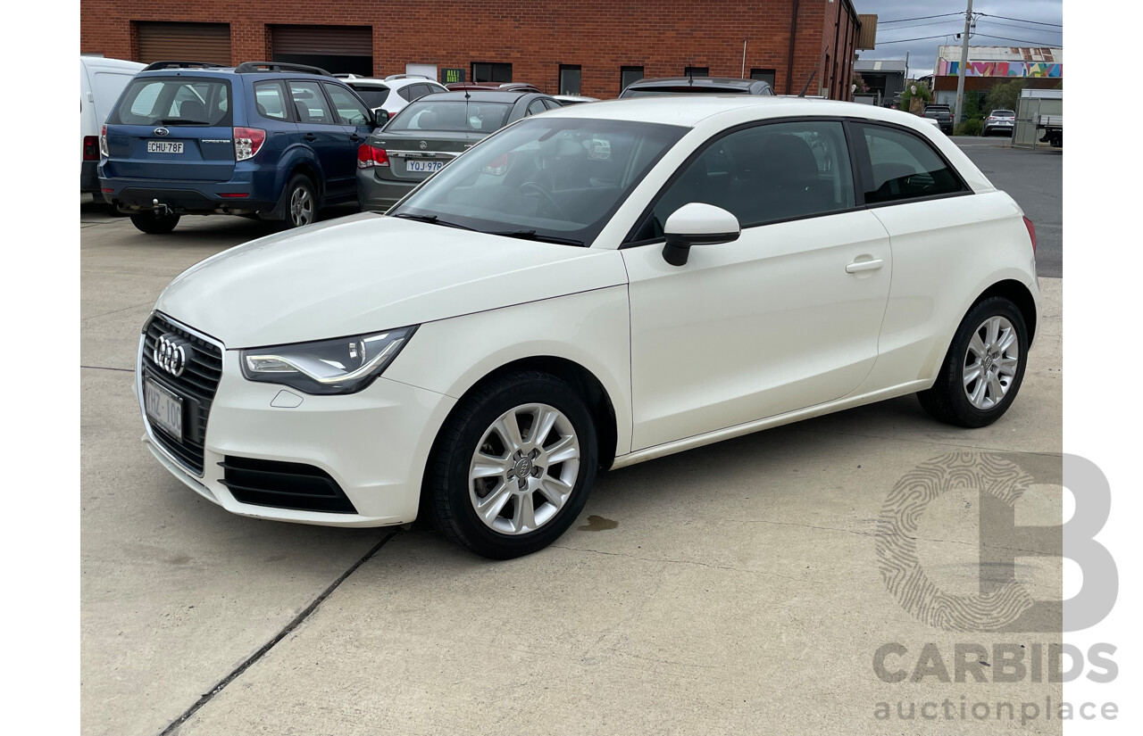 4/2012 Audi A1 1.4 TFSI Ambition 8X MY12 3d Hatchback White 1.4L
