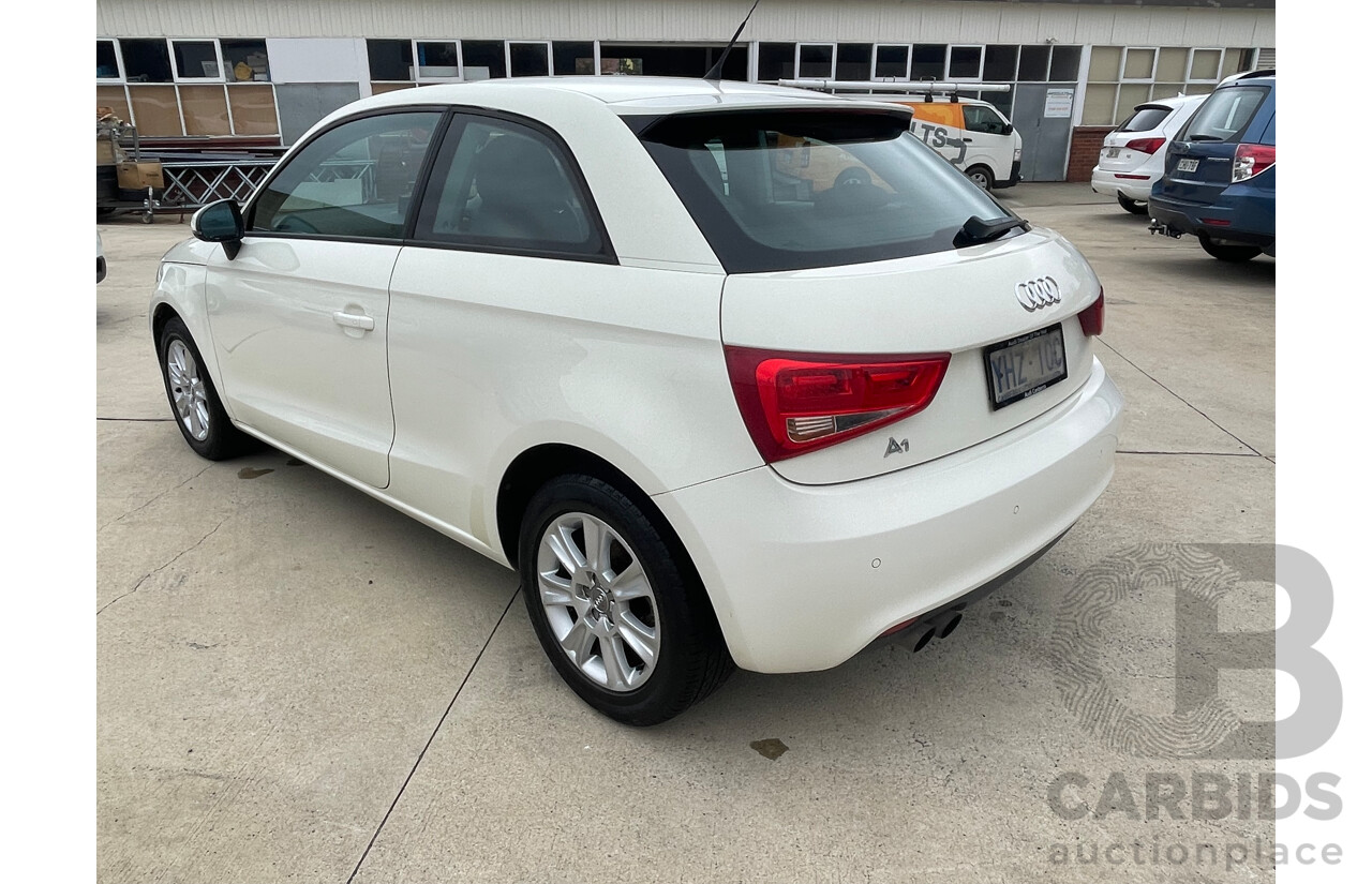 4/2012 Audi A1 1.4 TFSI Ambition 8X MY12 3d Hatchback White 1.4L
