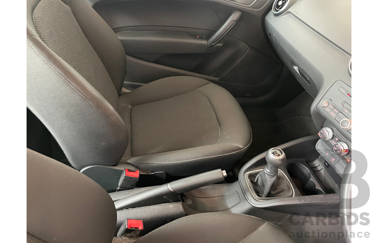 4/2012 Audi A1 1.4 TFSI Ambition 8X MY12 3d Hatchback White 1.4L