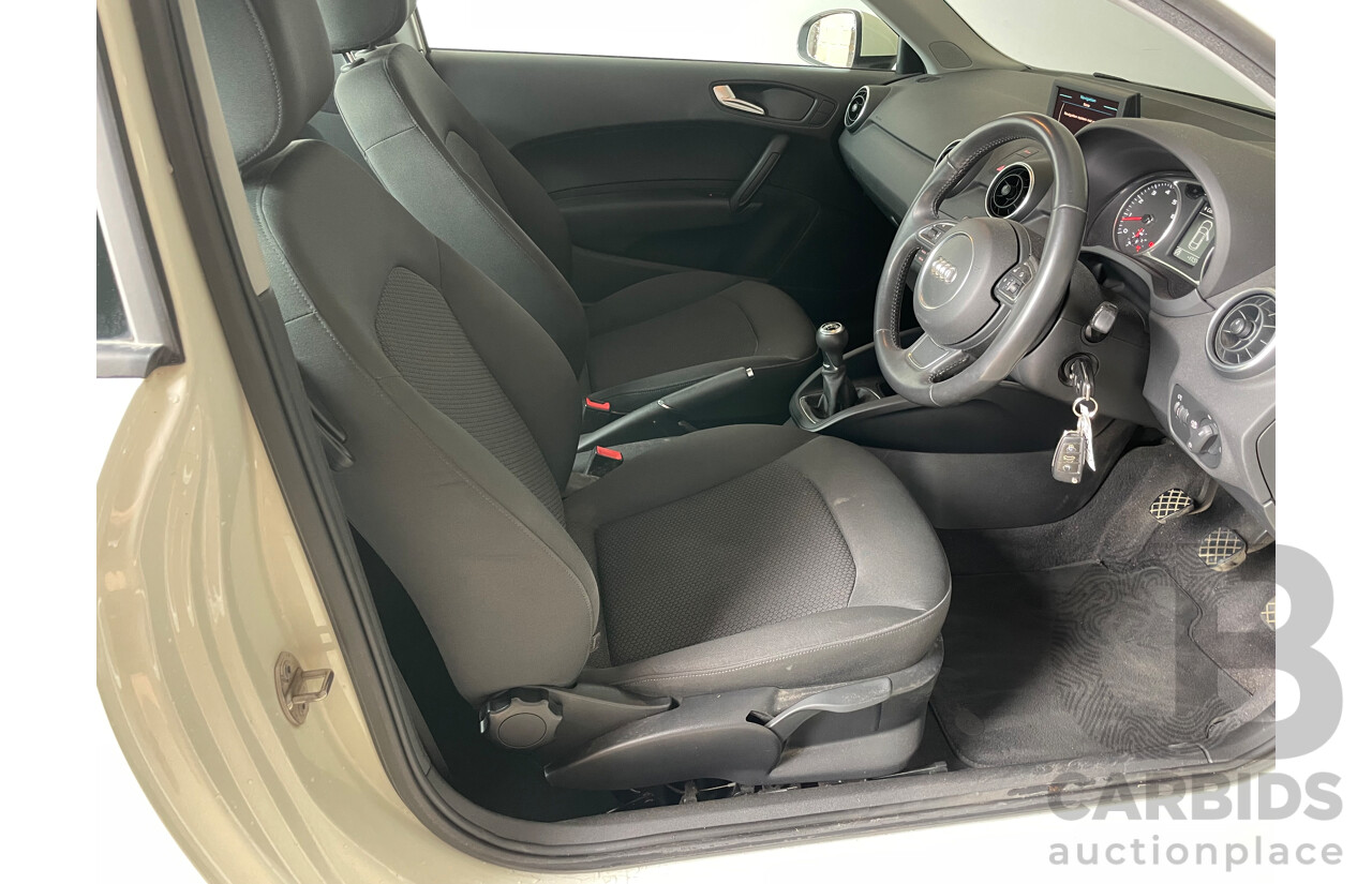 4/2012 Audi A1 1.4 TFSI Ambition 8X MY12 3d Hatchback White 1.4L