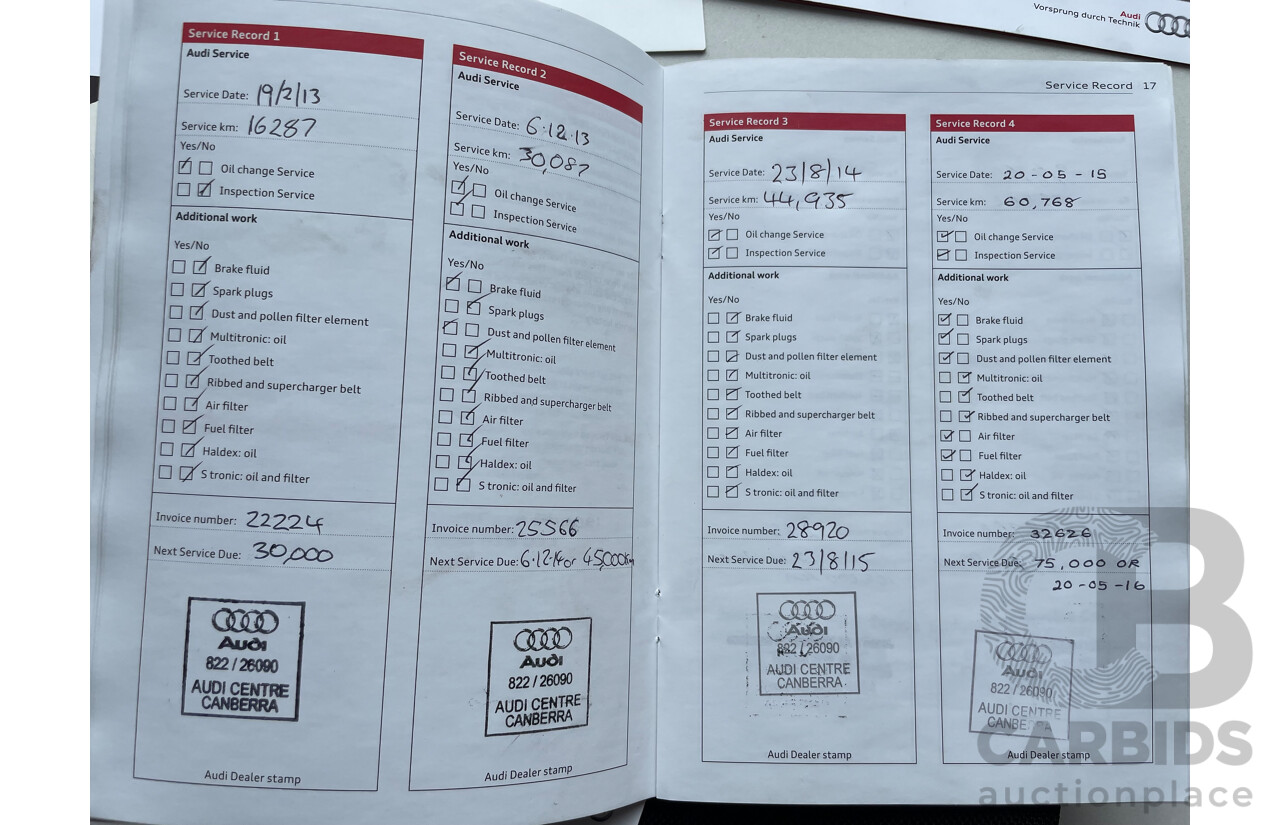 4/2012 Audi A1 1.4 TFSI Ambition 8X MY12 3d Hatchback White 1.4L