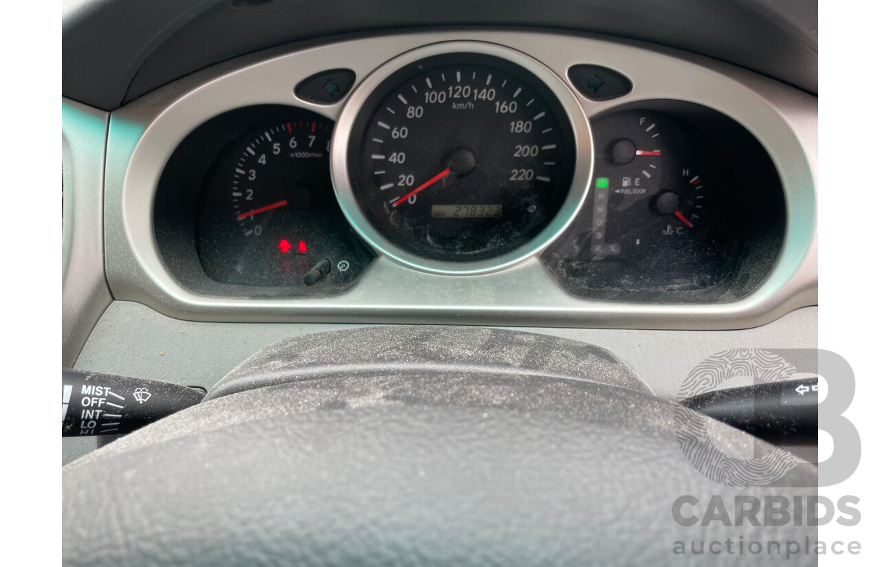 4/2004 Toyota Kluger Grande (4x4) MCU28R 4d Wagon Blue 3.3L