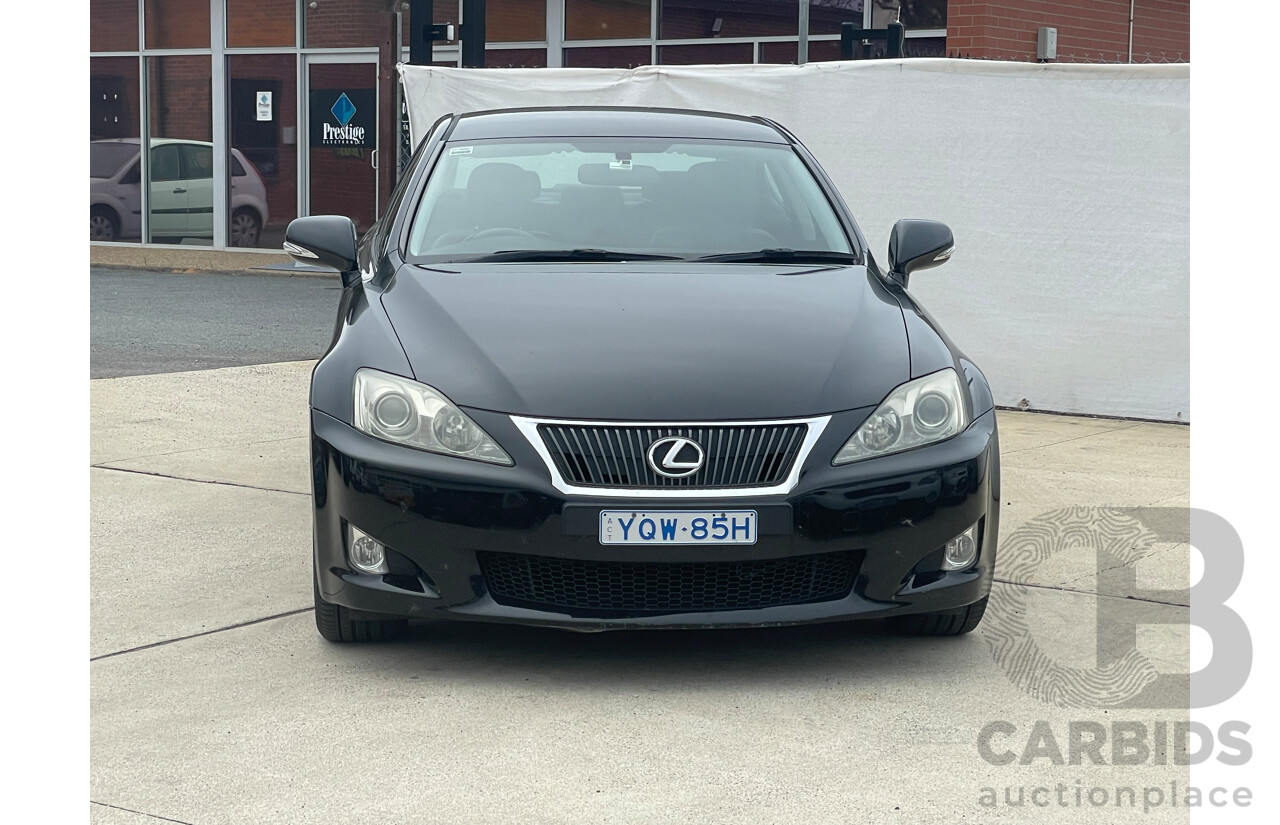 7/2009 Lexus IS250 Prestige GSE20R 09 UPGRADE 4d Sedan Black 2.5L