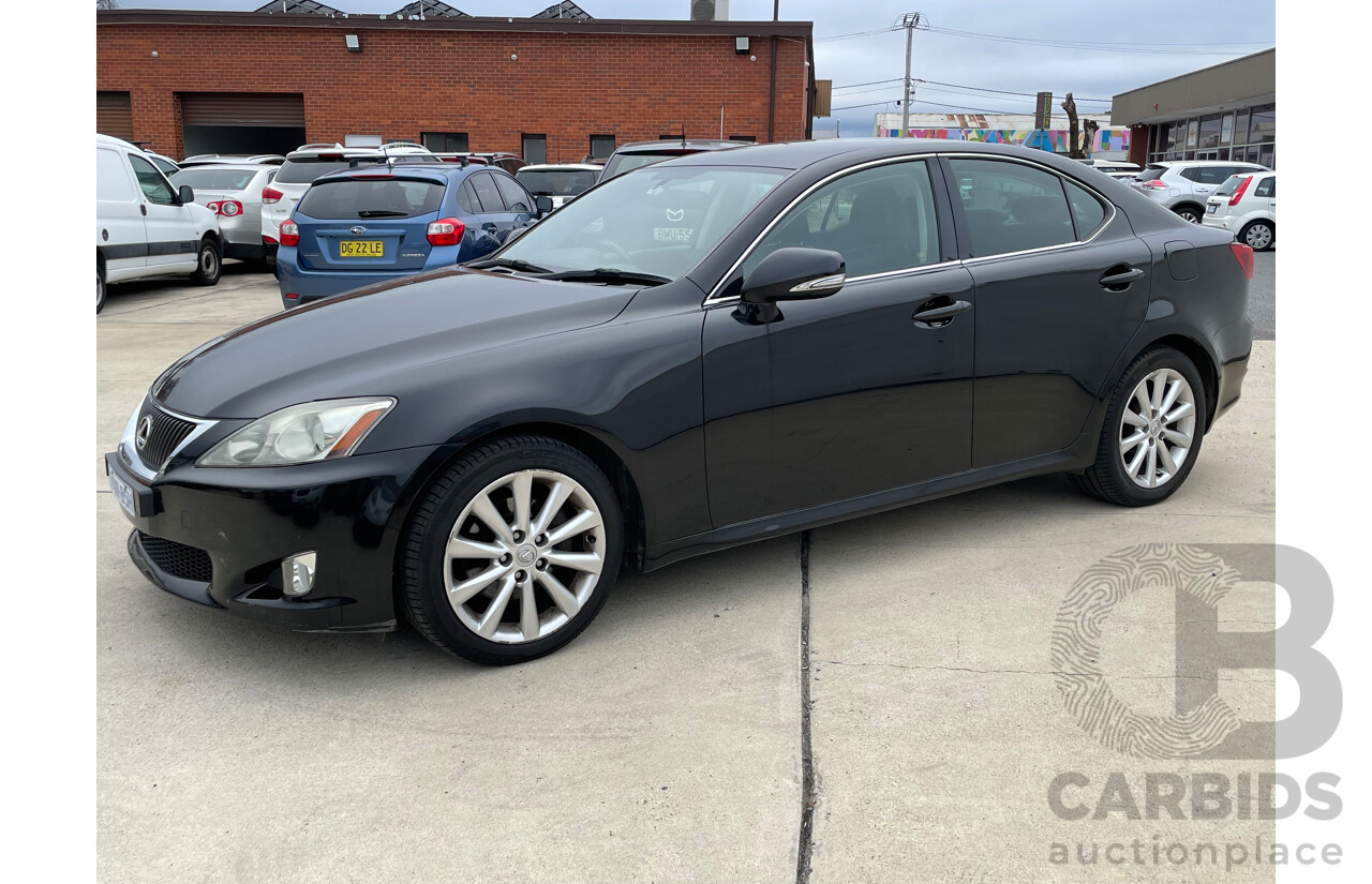 7/2009 Lexus IS250 Prestige GSE20R 09 UPGRADE 4d Sedan Black 2.5L