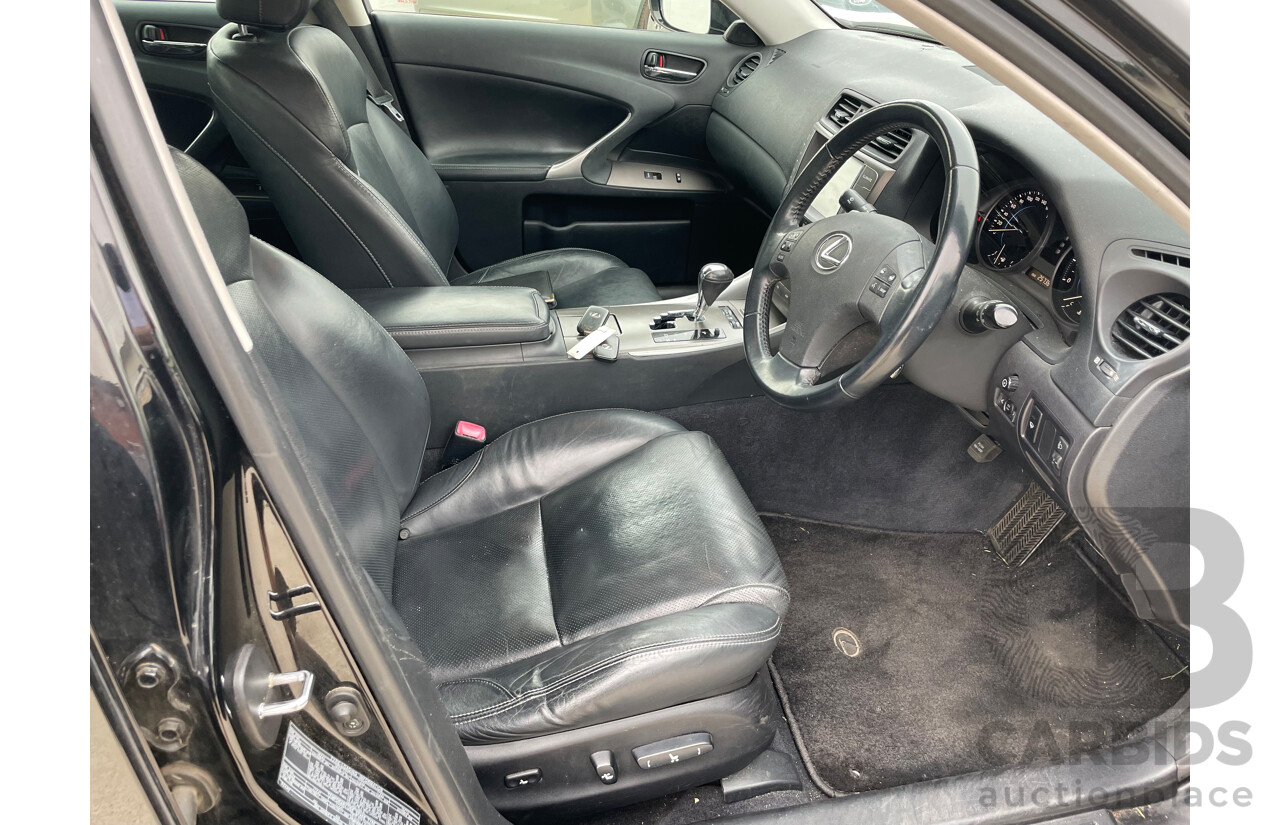 7/2009 Lexus IS250 Prestige GSE20R 09 UPGRADE 4d Sedan Black 2.5L