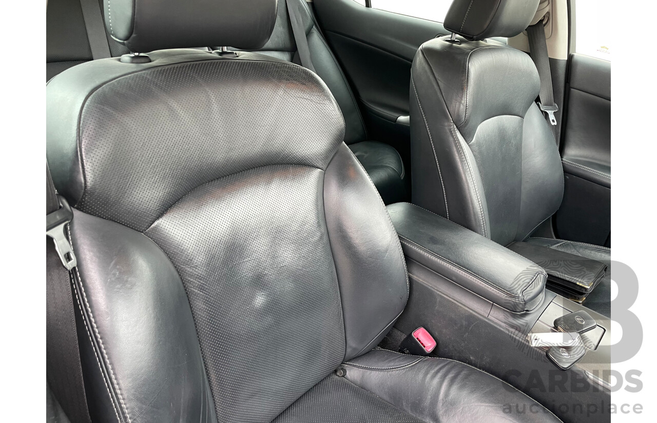 7/2009 Lexus IS250 Prestige GSE20R 09 UPGRADE 4d Sedan Black 2.5L