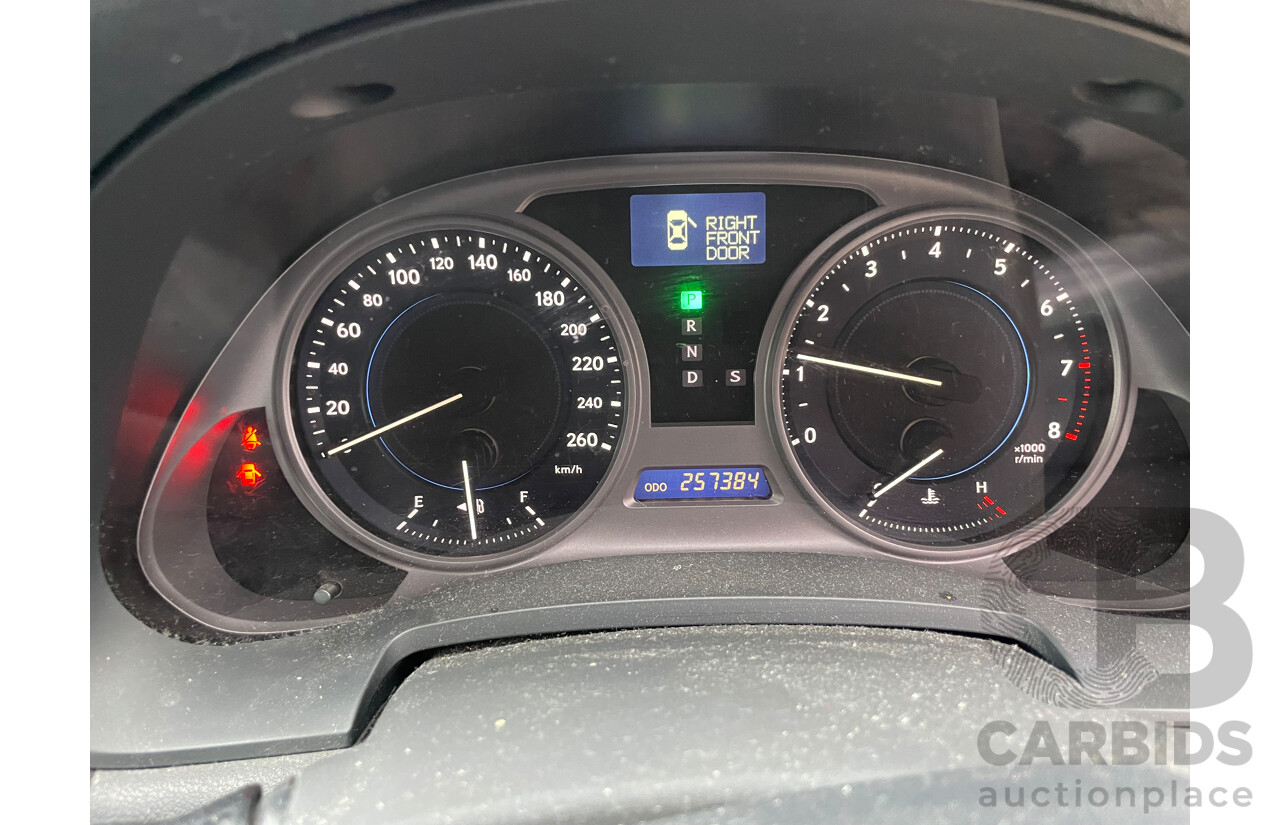 7/2009 Lexus IS250 Prestige GSE20R 09 UPGRADE 4d Sedan Black 2.5L