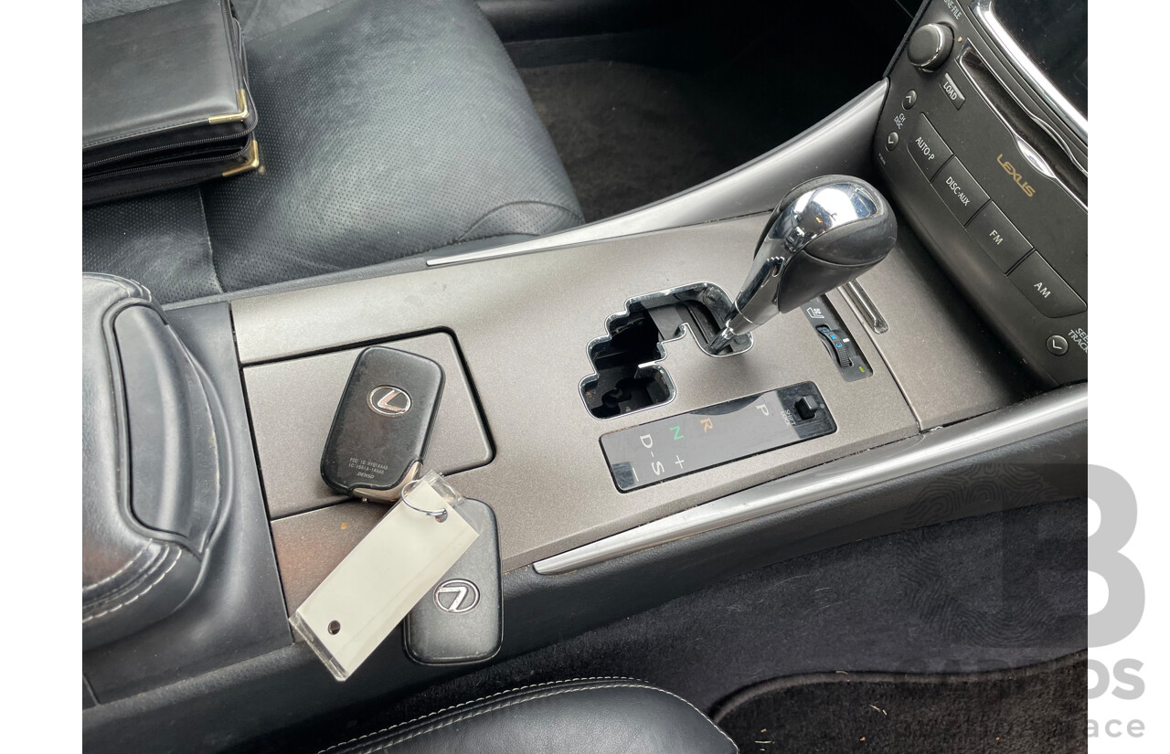 7/2009 Lexus IS250 Prestige GSE20R 09 UPGRADE 4d Sedan Black 2.5L