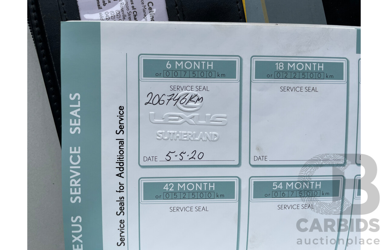 7/2009 Lexus IS250 Prestige GSE20R 09 UPGRADE 4d Sedan Black 2.5L