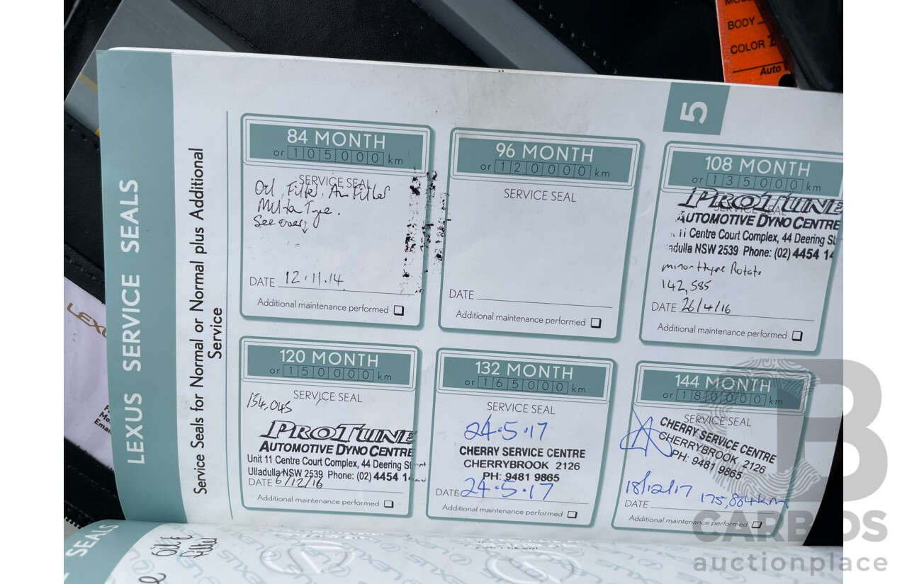 7/2009 Lexus IS250 Prestige GSE20R 09 UPGRADE 4d Sedan Black 2.5L