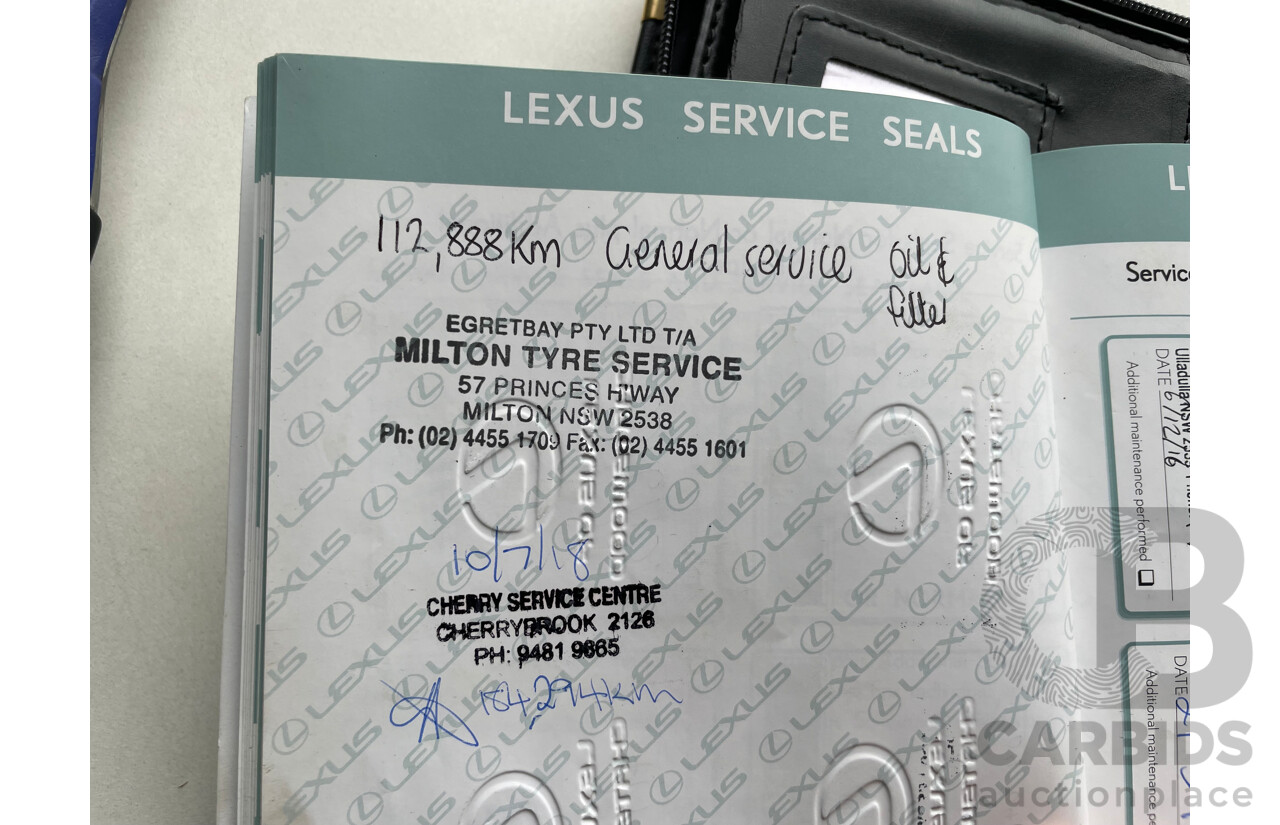 7/2009 Lexus IS250 Prestige GSE20R 09 UPGRADE 4d Sedan Black 2.5L