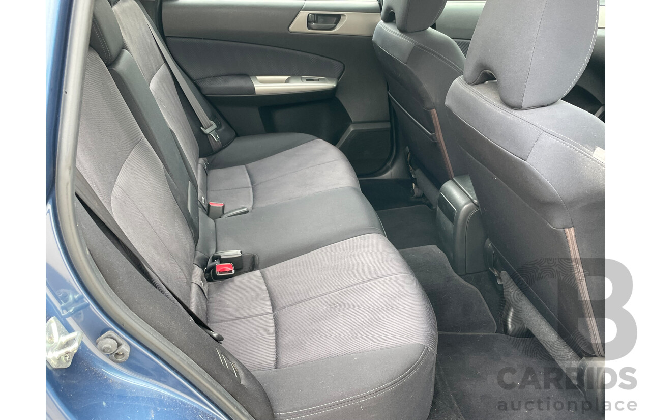 9/2010 Subaru Forester X (satnav) MY10 4d Wagon Blue 2.5L