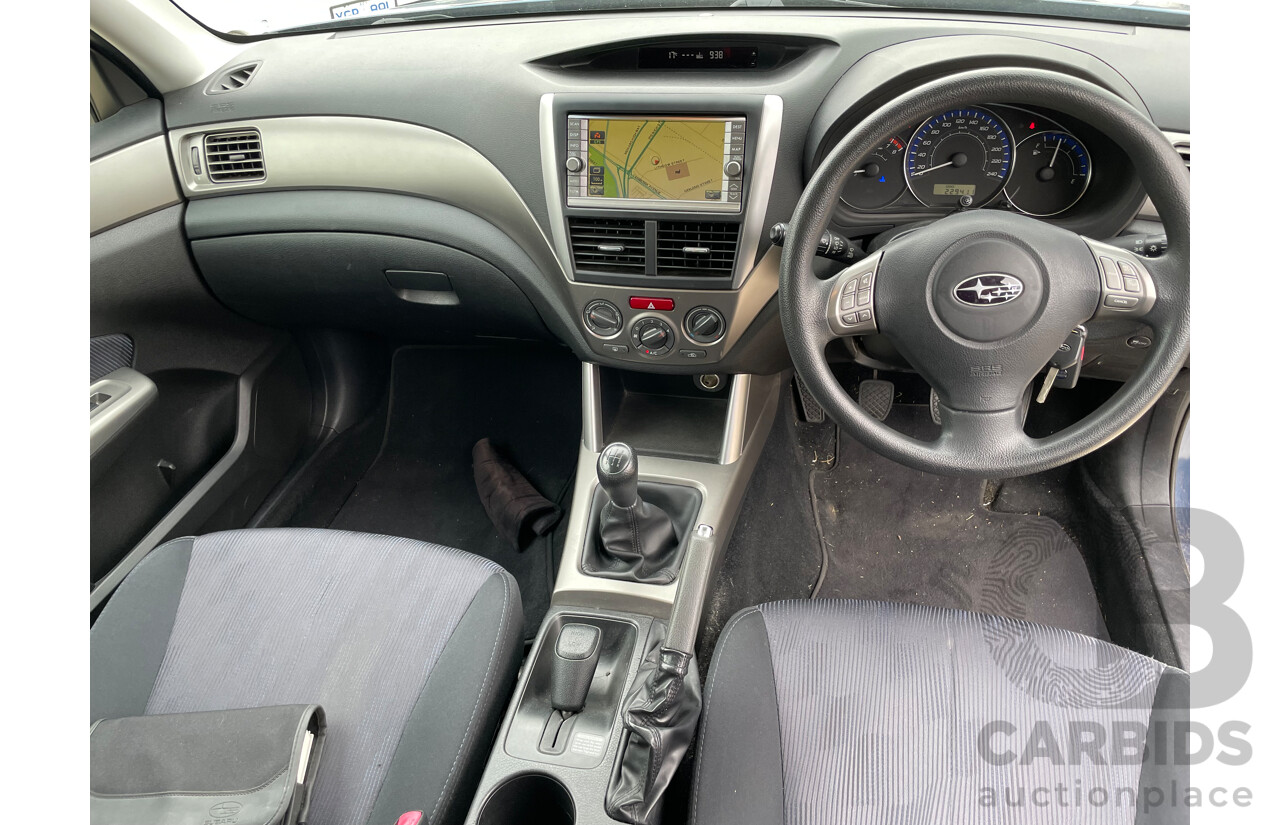 9/2010 Subaru Forester X (satnav) MY10 4d Wagon Blue 2.5L