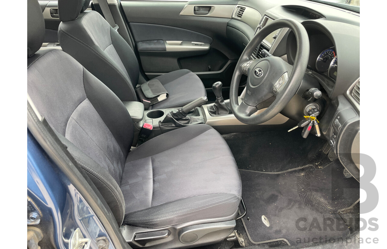 9/2010 Subaru Forester X (satnav) MY10 4d Wagon Blue 2.5L
