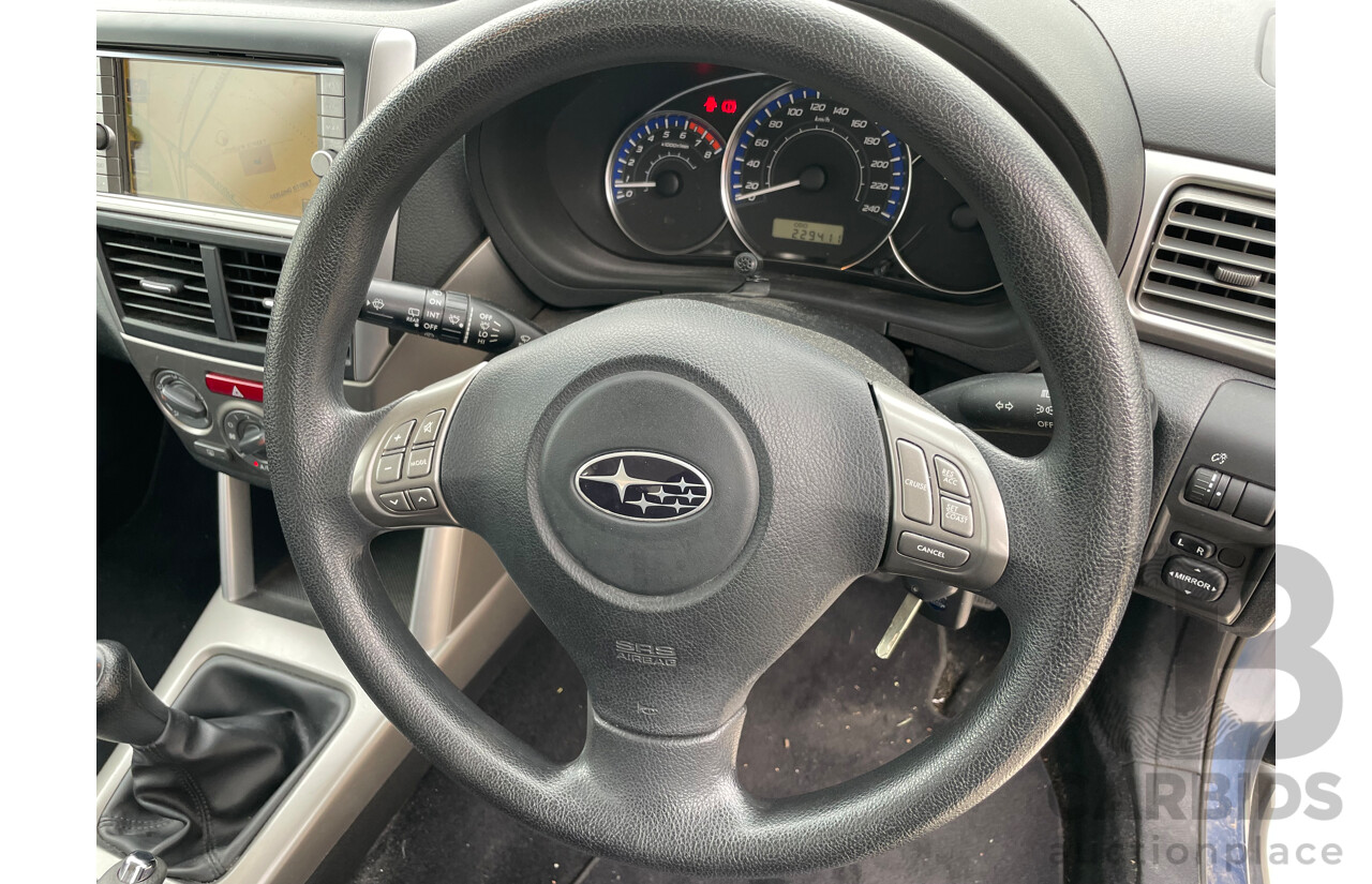 9/2010 Subaru Forester X (satnav) MY10 4d Wagon Blue 2.5L