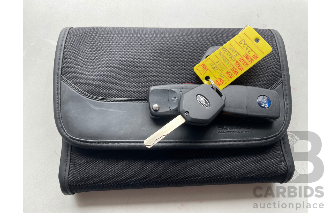 9/2010 Subaru Forester X (satnav) MY10 4d Wagon Blue 2.5L