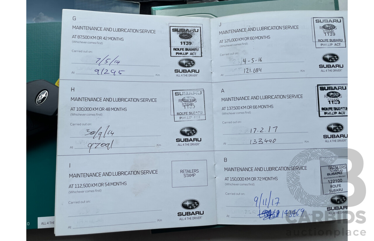 9/2010 Subaru Forester X (satnav) MY10 4d Wagon Blue 2.5L