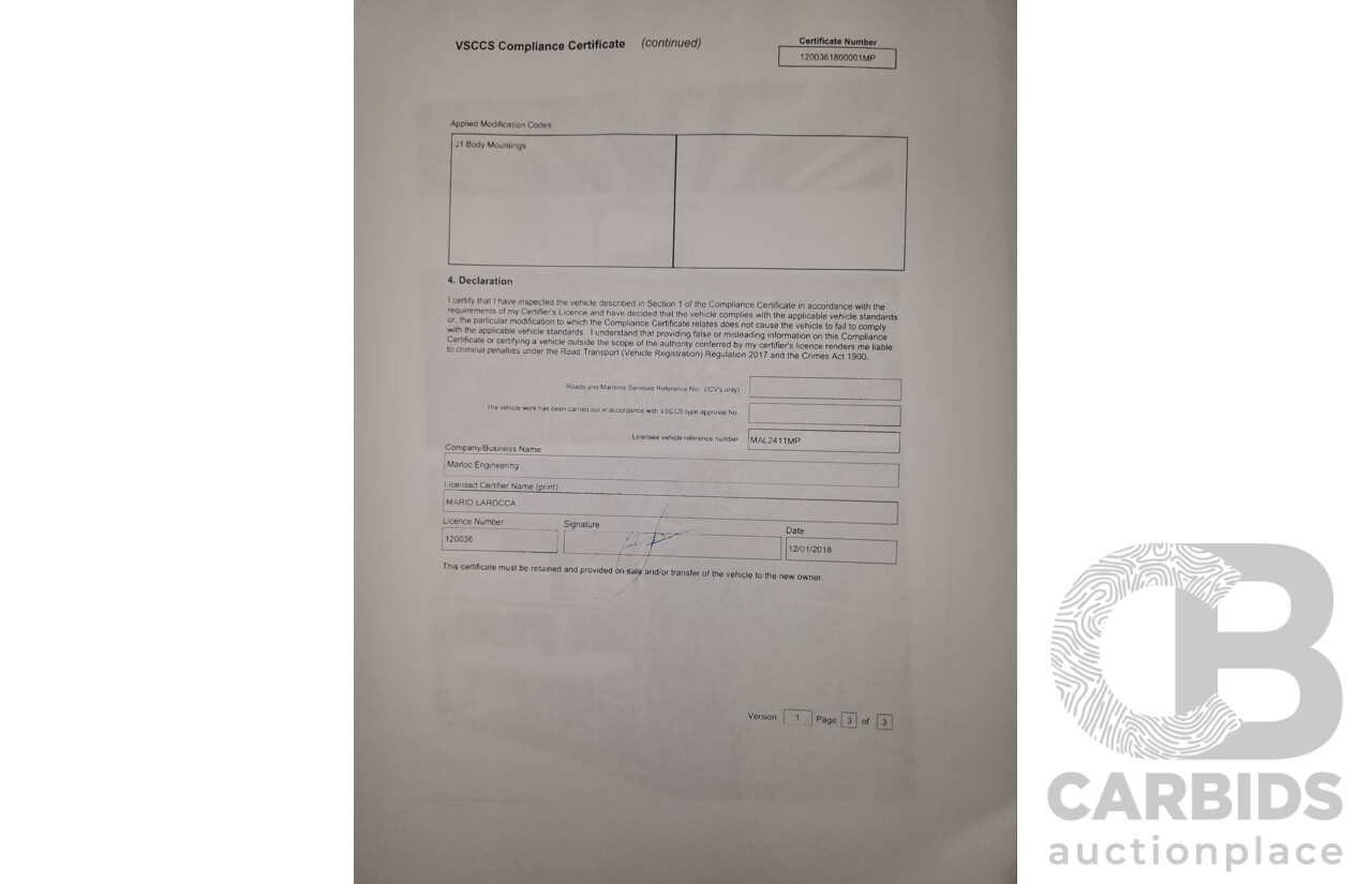 09/2017 Iveco Daily 70-210 50C 4350wb Trayback 4d Crew Cab Silver Turbo Diesel 3.0L