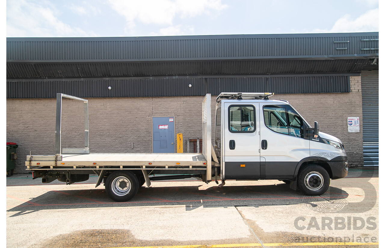 09/2017 Iveco Daily 70-210 50C 4350wb Trayback 4d Crew Cab Silver Turbo Diesel 3.0L