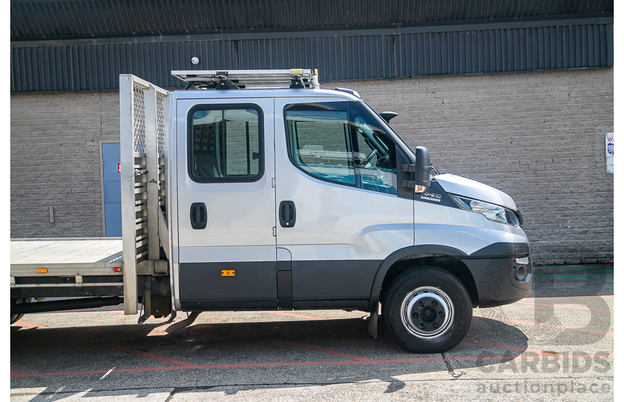 09/2017 Iveco Daily 70-210 50C 4350wb Trayback 4d Crew Cab Silver Turbo Diesel 3.0L