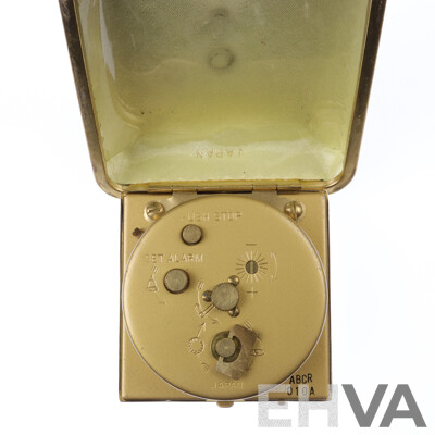 Very Old Vintage 9ct Omega Watch Face with Vintage Seiko Travel Clock and Tie Pin