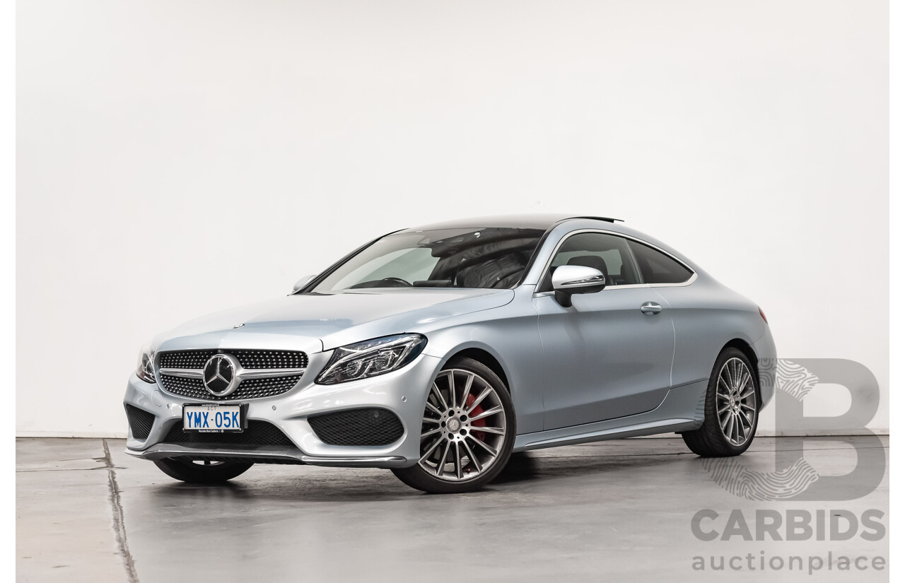 03/2016 Mercedes Benz C300 205 MY16 2D Coupe Diamond Silver Metallic Turbo 2.0L