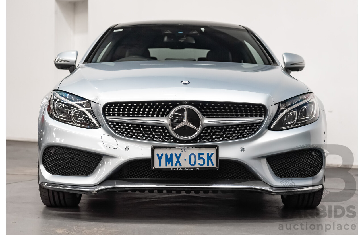 03/2016 Mercedes Benz C300 205 MY16 2D Coupe Diamond Silver Metallic Turbo 2.0L