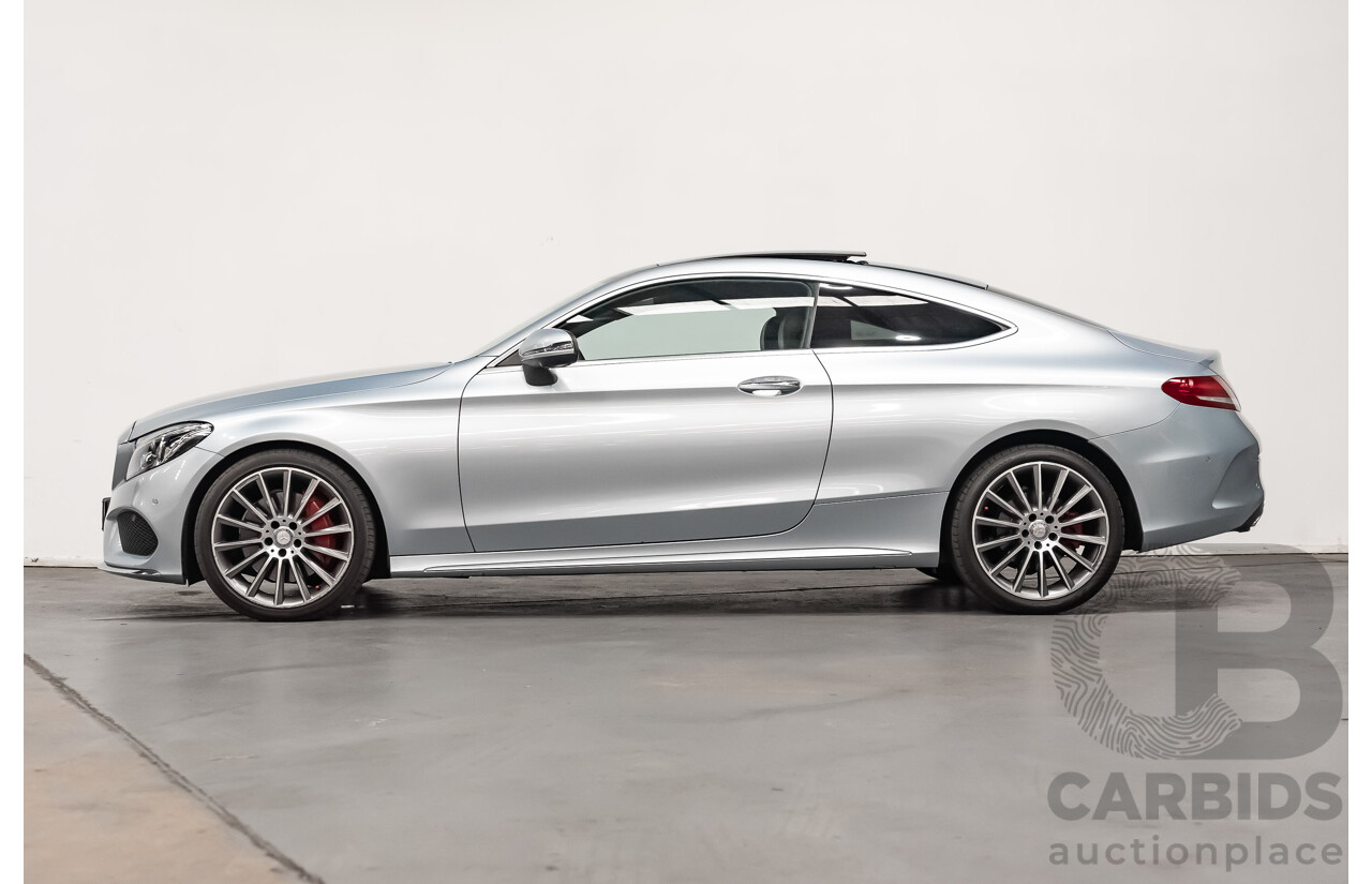 03/2016 Mercedes Benz C300 205 MY16 2D Coupe Diamond Silver Metallic Turbo 2.0L