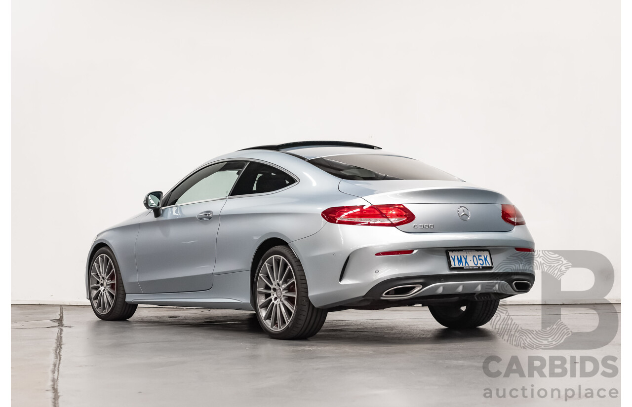 03/2016 Mercedes Benz C300 205 MY16 2D Coupe Diamond Silver Metallic Turbo 2.0L