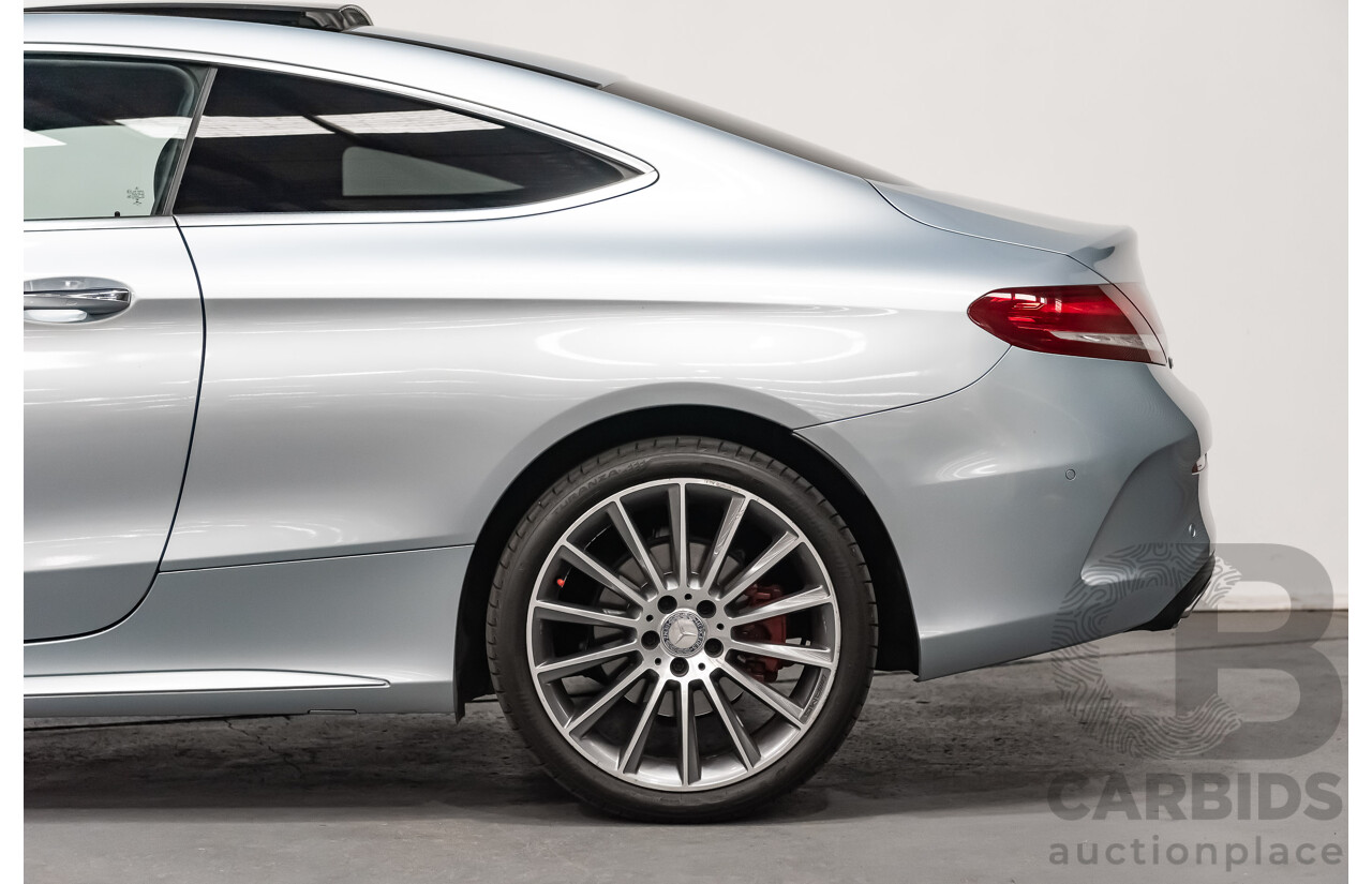 03/2016 Mercedes Benz C300 205 MY16 2D Coupe Diamond Silver Metallic Turbo 2.0L