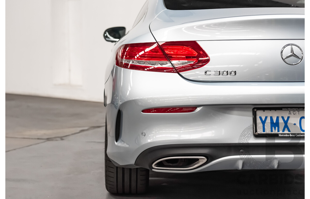 03/2016 Mercedes Benz C300 205 MY16 2D Coupe Diamond Silver Metallic Turbo 2.0L