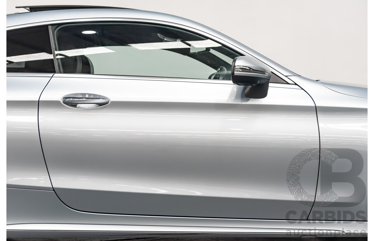 03/2016 Mercedes Benz C300 205 MY16 2D Coupe Diamond Silver Metallic Turbo 2.0L