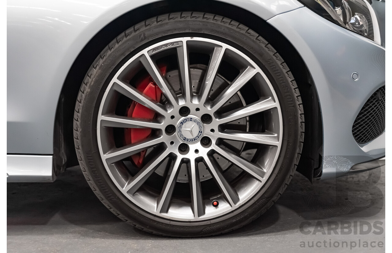 03/2016 Mercedes Benz C300 205 MY16 2D Coupe Diamond Silver Metallic Turbo 2.0L