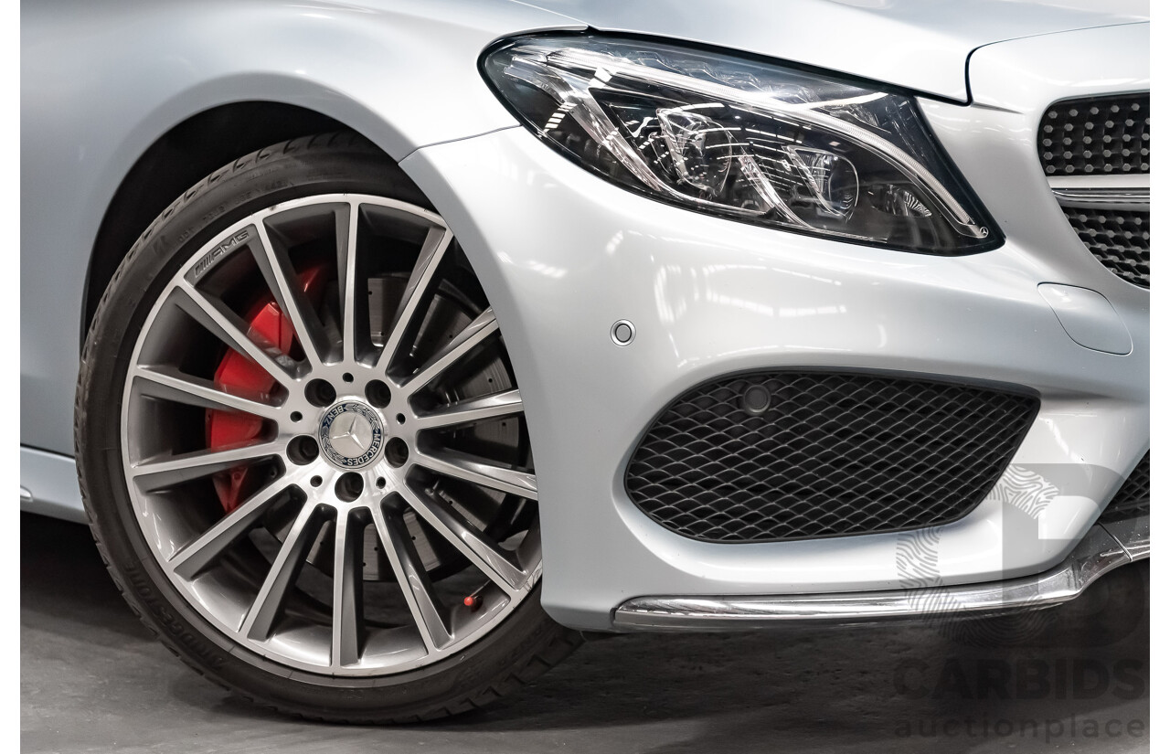 03/2016 Mercedes Benz C300 205 MY16 2D Coupe Diamond Silver Metallic Turbo 2.0L