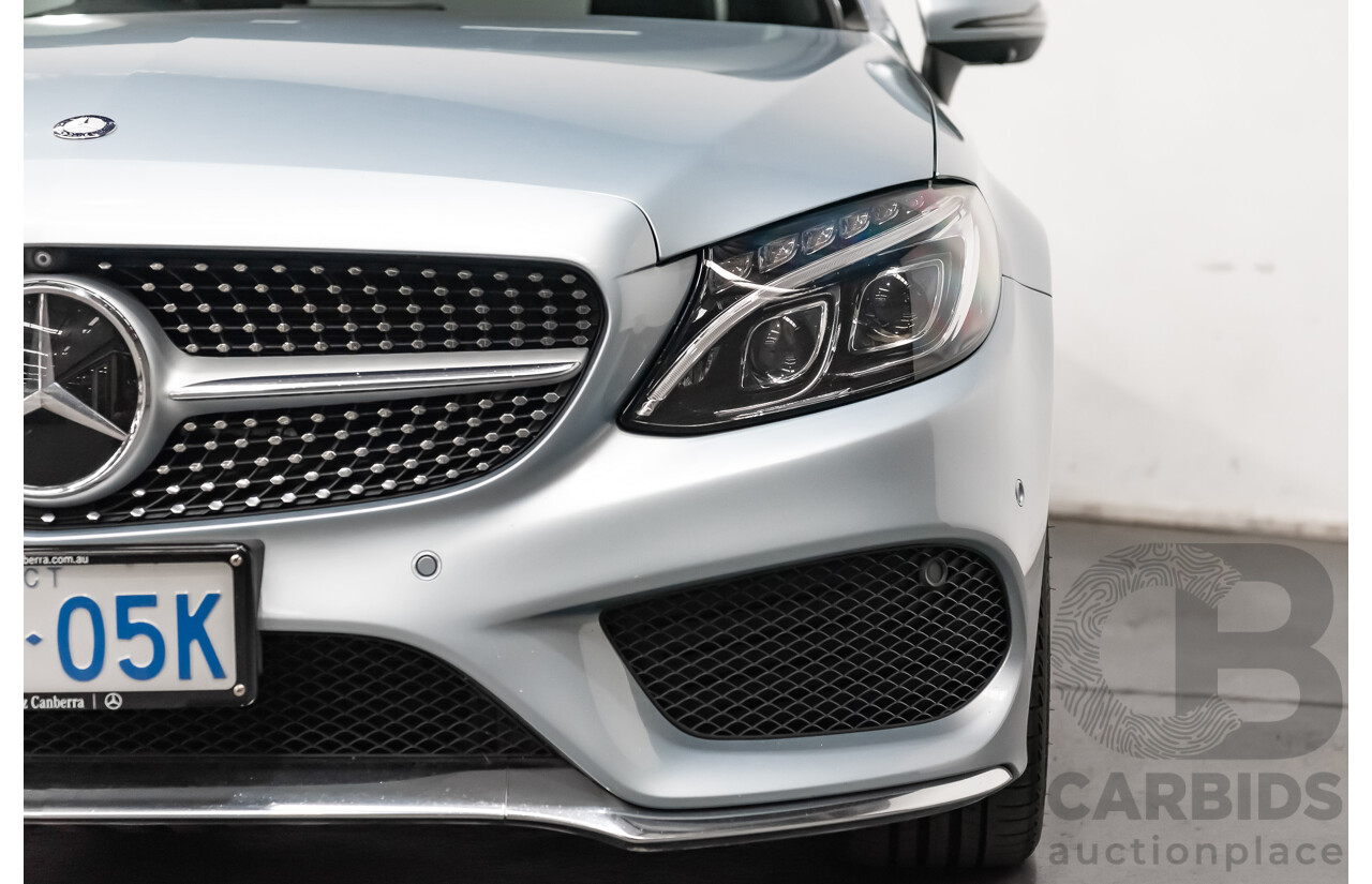03/2016 Mercedes Benz C300 205 MY16 2D Coupe Diamond Silver Metallic Turbo 2.0L