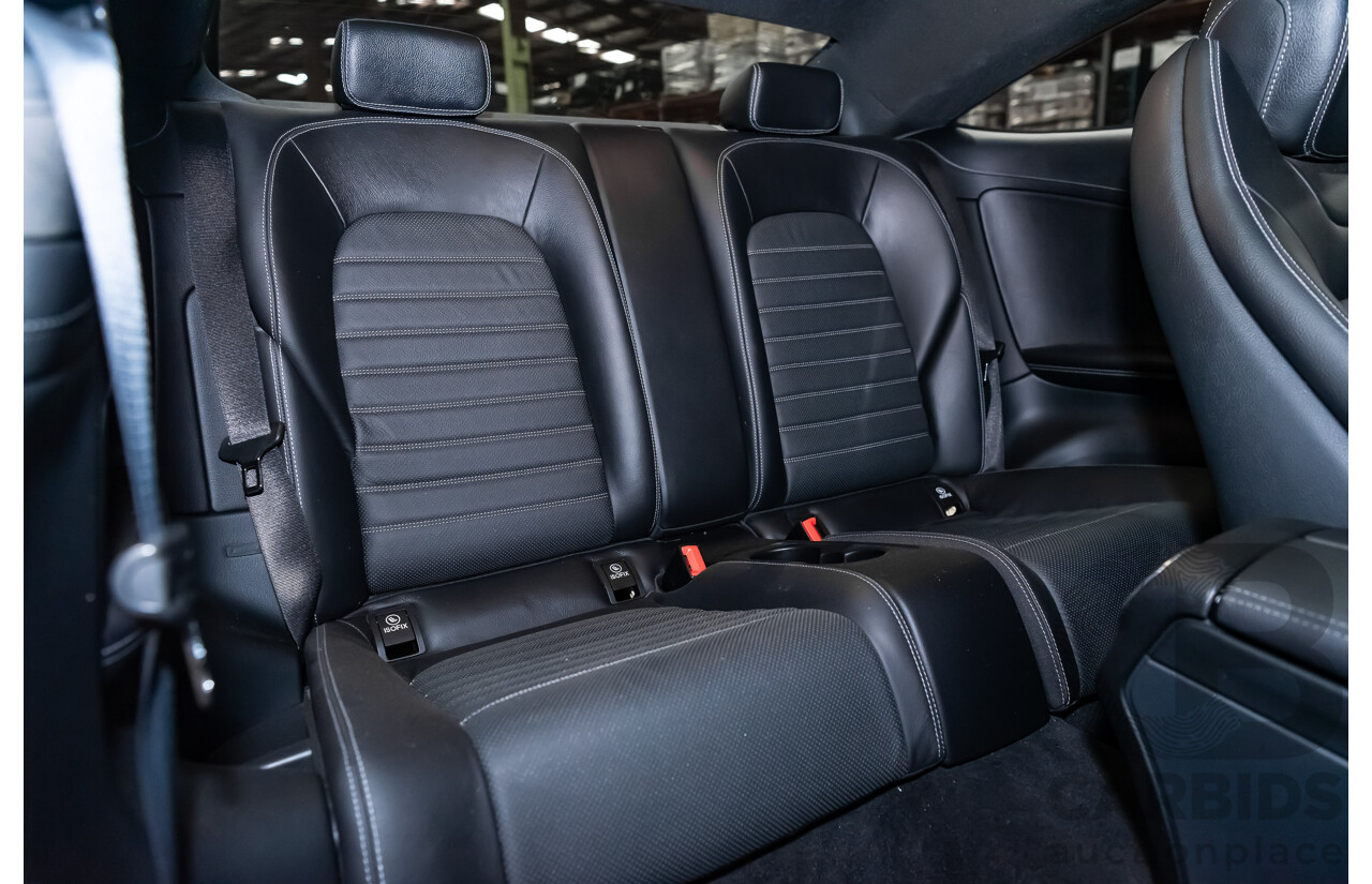 03/2016 Mercedes Benz C300 205 MY16 2D Coupe Diamond Silver Metallic Turbo 2.0L