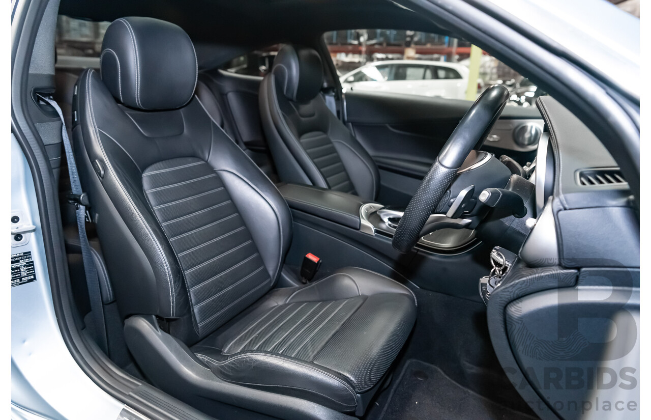 03/2016 Mercedes Benz C300 205 MY16 2D Coupe Diamond Silver Metallic Turbo 2.0L