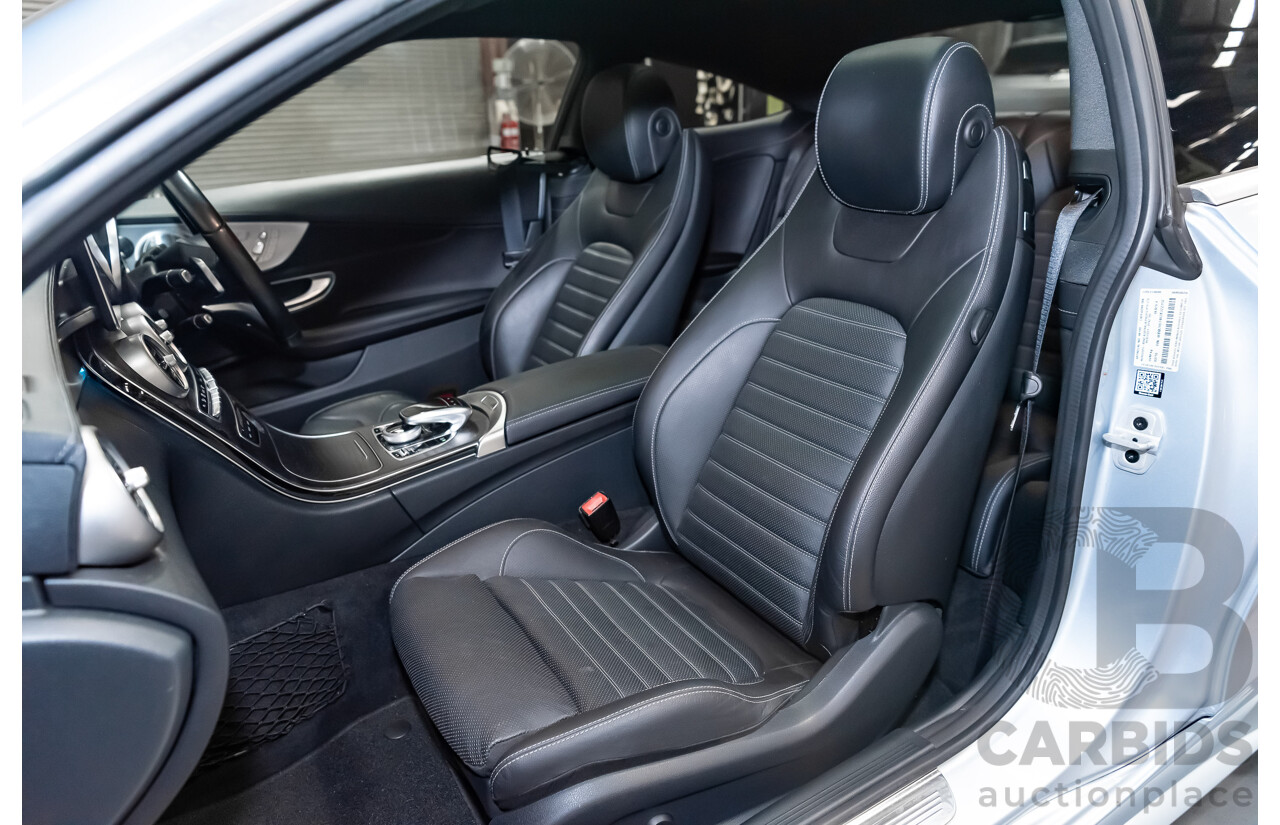 03/2016 Mercedes Benz C300 205 MY16 2D Coupe Diamond Silver Metallic Turbo 2.0L