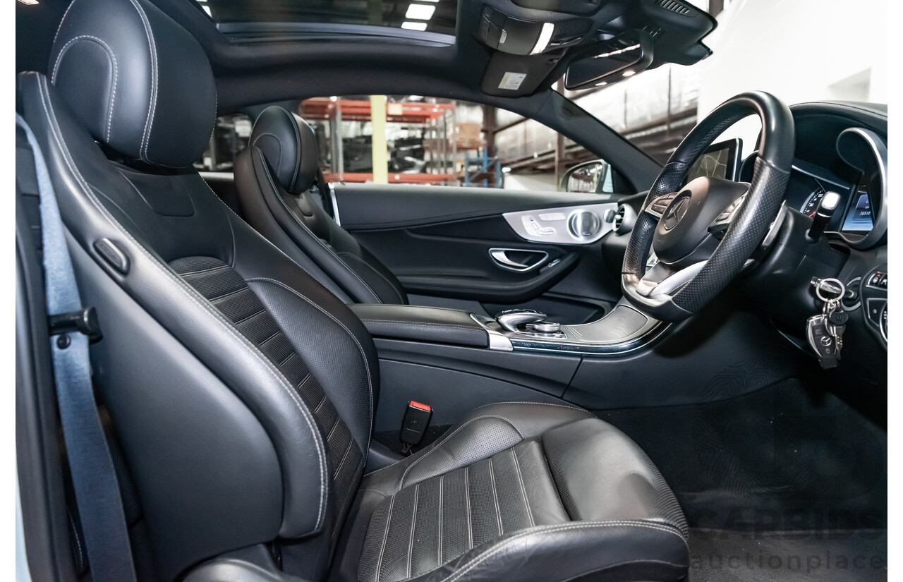 03/2016 Mercedes Benz C300 205 MY16 2D Coupe Diamond Silver Metallic Turbo 2.0L