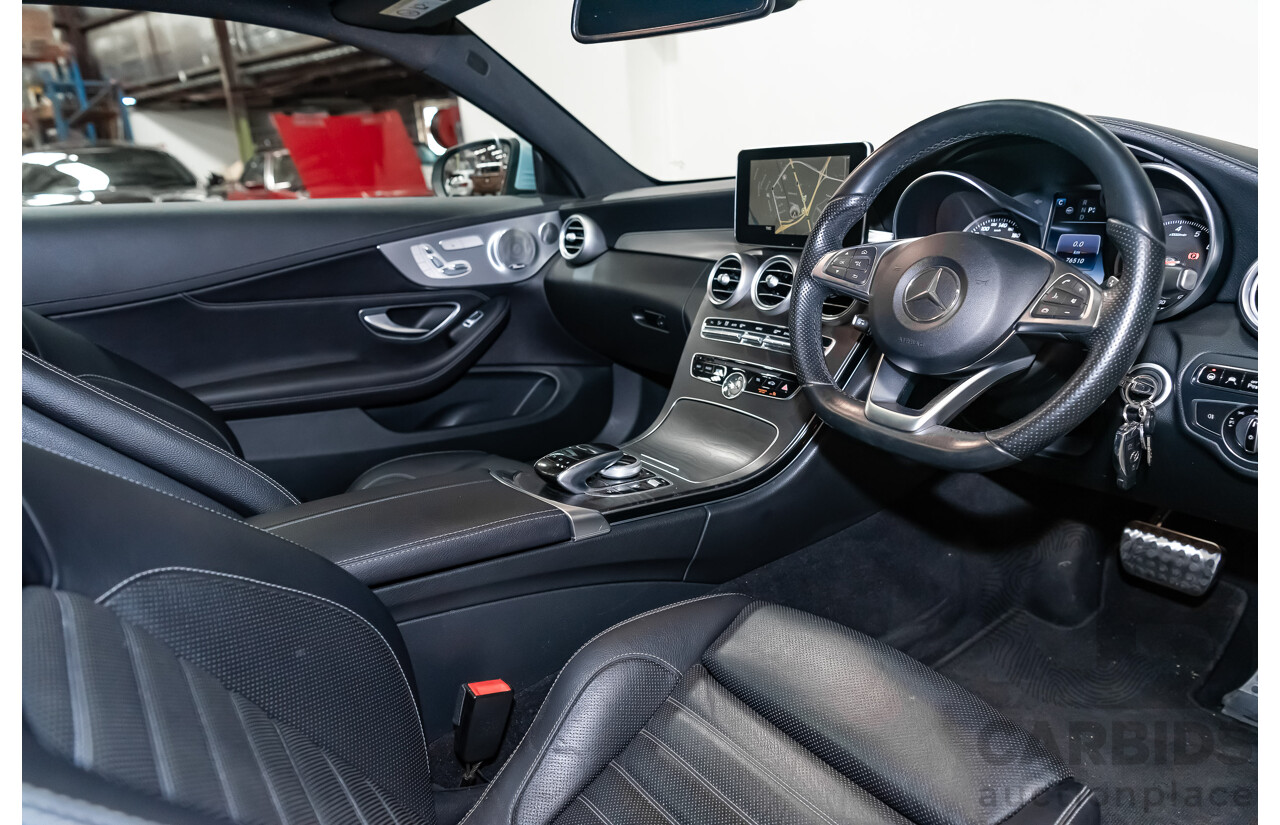 03/2016 Mercedes Benz C300 205 MY16 2D Coupe Diamond Silver Metallic Turbo 2.0L