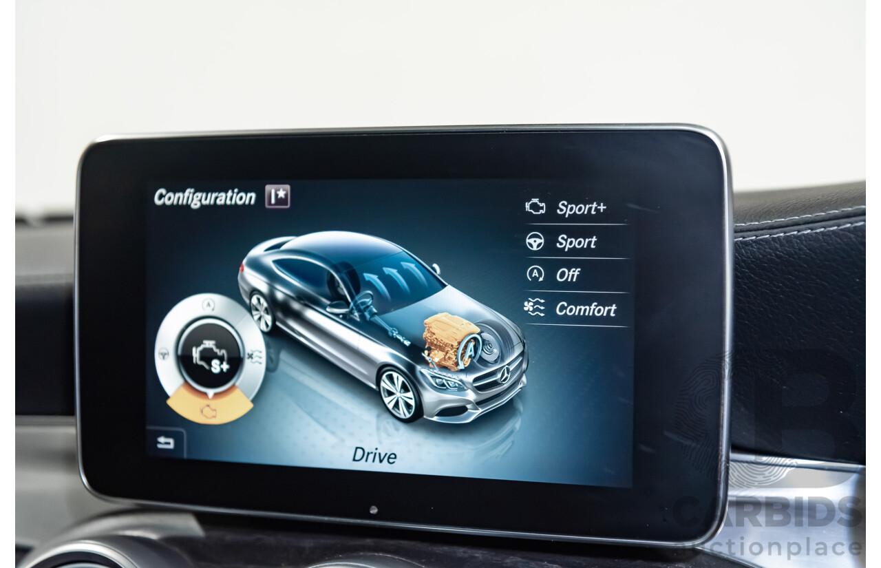 03/2016 Mercedes Benz C300 205 MY16 2D Coupe Diamond Silver Metallic Turbo 2.0L