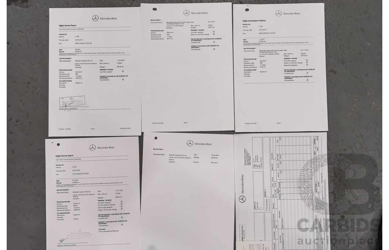 03/2016 Mercedes Benz C300 205 MY16 2D Coupe Diamond Silver Metallic Turbo 2.0L