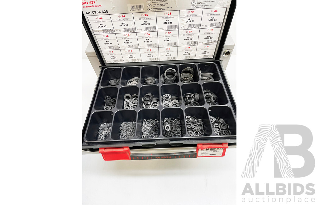 Wurth ORSY 100 Rack and Tekraft Fastener Box