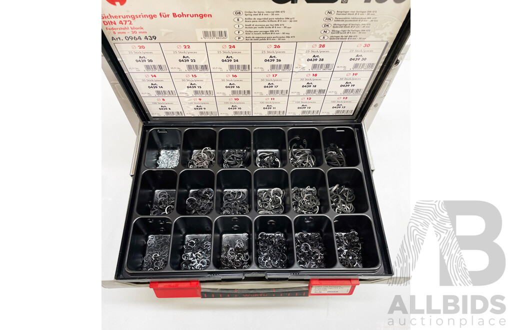 Wurth ORSY 100 Rack and Tekraft Fastener Box