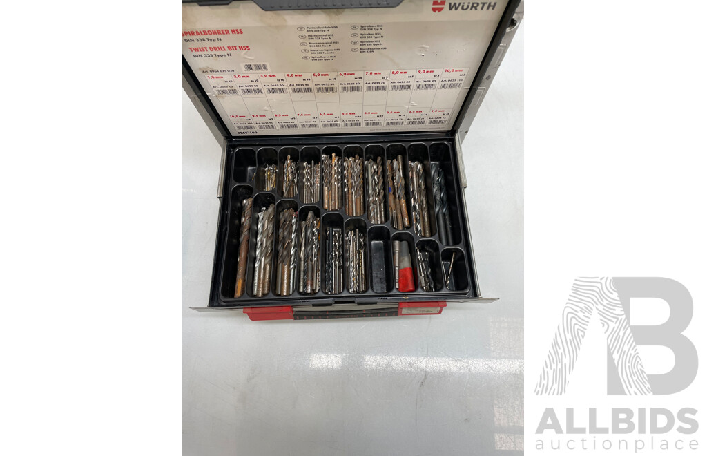 Wurth ORSY 100 Rack and Tekraft Fastener Box