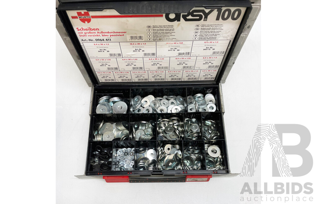 Wurth ORSY 100 Rack and Tekraft Fastener Box