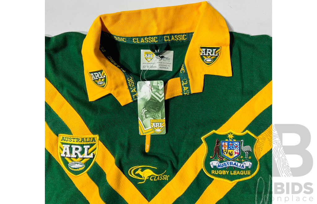 Australian ARL Kangaroos Signed Team Jersey - with Tags